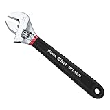 ZKH 150mm Schraubenschlüssel,Verstellbarer Rollgabelschlüssel Adjustable Wrench Einmaulschlüssel aus Chrom-Vanadium...