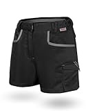 WÜRTH MODYF Damen Arbeitsshorts Stretch X - professionelle Arbeitshose für Frauen - Arbeitsshorts mit Reißverschluss...