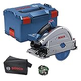 Bosch Professional BITURBO Akku Tauchkreissäge GKT 18V-52 GC (voreinstellbare Drehzahlstufen, inkl. Connectivity-Modul,...