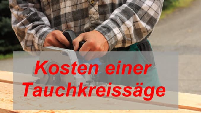 Tauchkreissäge im Einsatz Tauchkreissäge im Einsatz
